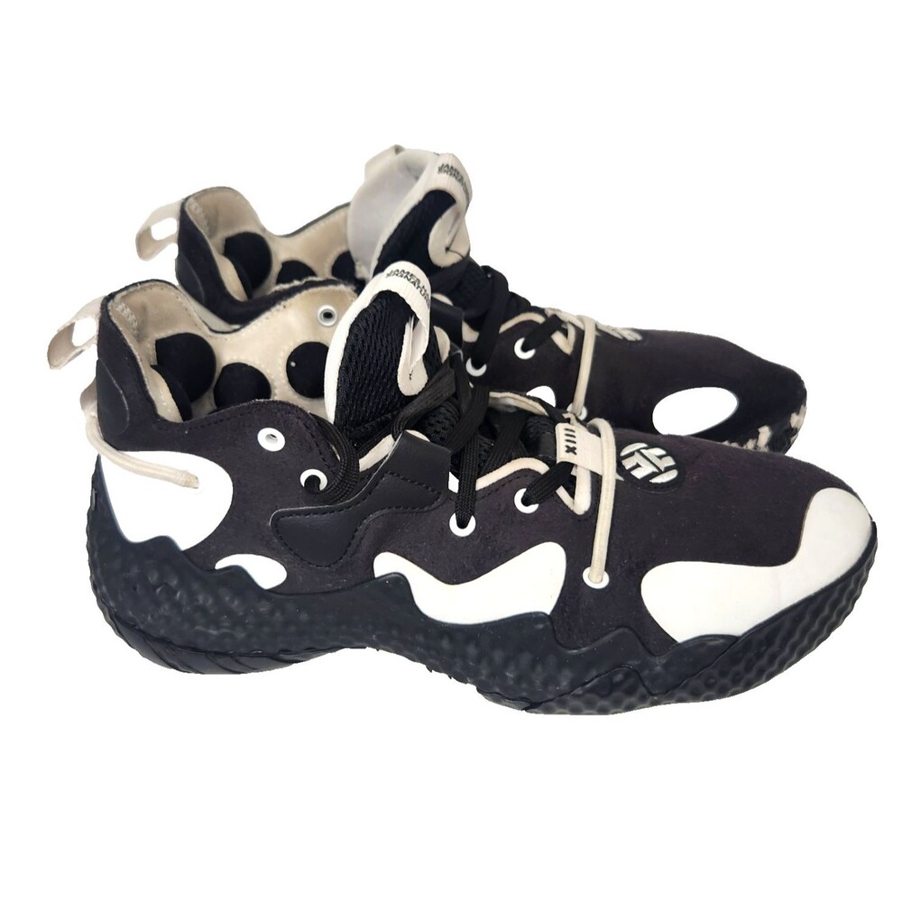 Adidas Harden Vol. 6 Black White Basketball Sneakers Tennis Shoes Men's Sz 9 US